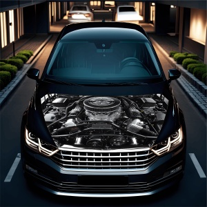 Folie Capota Auto "Hood Art" rezistenta la exterior, marime L (180 x 130cm) - Cod: AVX-CAPOTA-017L - Img 2