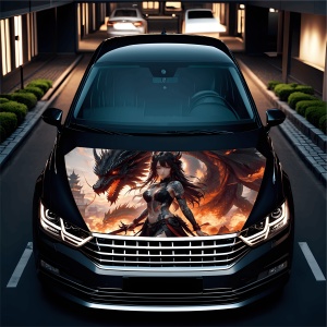 Folie Capota Auto "Hood Art" rezistenta la exterior, marime M (165 x 120cm) - Cod: AVX-CAPOTA-011M - Img 2