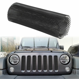 Grila Sport Tuning din Aluminiu, dimensiune 100 x 33cm, decupabila, culoare Neagra - Img 3
