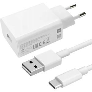 Incarcator Xiaomi MDY-10-EL 27W 5A Quick Charge cu cablu Type C Alb - Img 1