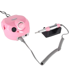 Masina electrica de slefuit unghiile, 65 W, pentru manichiura si pedichiura, cu 6 capete, culoare Roz - Img 6