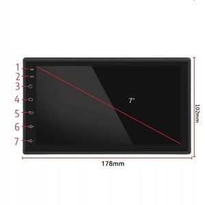Player Video Auto cu ANDROID si GPS + Camera Marsarier INCLUSA, dimensiune 2DIN, TouchScreen de 7 inch, 4 x 45W, model WDS-40 cu Bluetooth, Handsfree, Radio, MP3, WMA, MP4, Telecomanda - Img 4