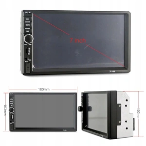 Player Video Auto dimensiune 2DIN, + Camera Marsarier INCLUSA, TouchScreen de 7 inch, 4 x 50W, model WDS-30 cu Bluetooth, Handsfree, Radio, MP3, WMA, MP4, AUX, Card, Telecomanda - Img 4