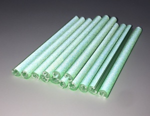 Set 12 ornamente din material reflectorizant pentru spite bicicleta, culoare verde - Img 2