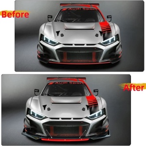 Set 2 Tije din Aluminiu reglabile pentru Consolidare Spoiler, lungime 10cm, IMITATIE CARBON - Img 5