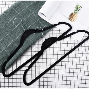 Set 20 de umerase catifelate, acoperite cu catifea moale, culoare Neagra - Img 4