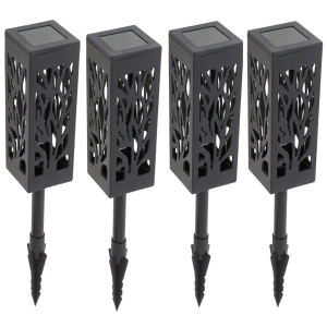 Set 4 lampi solare de gradina cu picior tip "Lampion" cu LED - Img 5