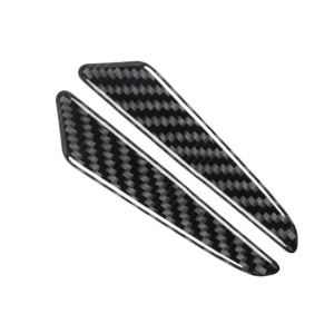 Set 8 elemente de protectie usa "Imitatie Carbon", flexibile, autoadezive, culoare Neagra - Img 1