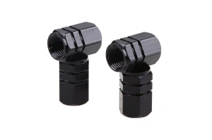 Set capacele auto pentru ventil hexagon negru 4 buc - Img 3