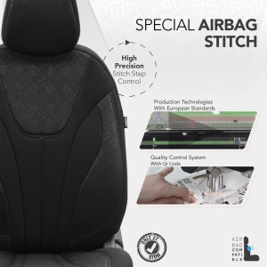 Set huse scaun auto PREMIUM, Universale, nefractionate, OTOM RUBY DESIGN 1201 - Img 5