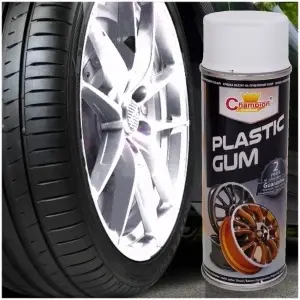 Spray Vopsea Cauciucata pentru Jante, culoare Alba, 400ml, Champion Color - Img 1