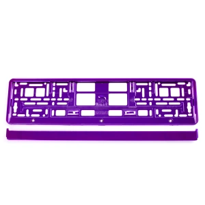 Suport numar inmatriculare din plastic, calitate Premium, culoare VIOLET - Img 2