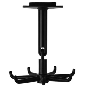 Umeras rotativ de bucatarie cu 6 carlige, material ABS, lungime 11 cm, culoare Negru - Img 5