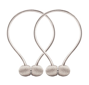 Bratara magnetica de prindere perdele/draperii, model BEIGE BALLS - Img 2