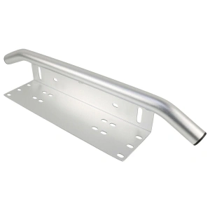 Bullbar din aluminiu cu suport numar si proiectoare pentru vehicule offroad, culoare Argintiu - Img 2