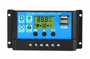 Controler/Regulator de incarcare panou solar, 12 - 24V, 20A, mini dual USB - Img 2