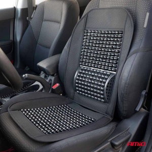Husa scaun auto cu bile de masaj si suport lombar, dimensiuni 97 x 44 cm, culoare Neagra - Img 2