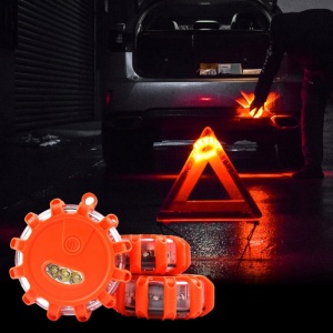 Lampa LED de urgenta pentru siguranta rutiera cu baza magnetica si functie de lanterna - Img 1