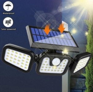 Lampa Solara LED, reglabila, model TRIO, cu senzor crepuscular si senzor de miscare - Img 1
