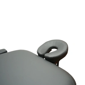 Masa de masaj pliabila, 3 zone, cadru lemn, spuma 5cm, inaltime 55-76cm, piele ecologica, dimensiuni 60x213cm, culoare Neagra - Img 5