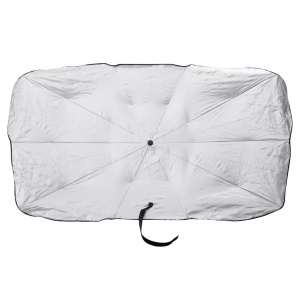 Parasolar Auto tip umbrela pentru parbriz, dimensiune 65 x 110 cm, culoare neagra - Img 3