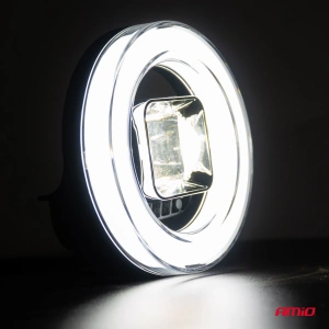 Proiector LED cu Angel Eye model AWL58, pozitie, semnalizare, faza lunga/scurta, pentru Off-Road, ATV, SSV, putere 45W, 8000lm, tensiune 9-36V, dimensiuni 114,5 x 114,5 x 52 mm - Img 3