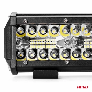 Proiector LED pentru Off-Road, ATV, SSV, culoare 6500K, 6400 lm, tensiune 9 - 36V, dimensiuni 300 x 74 mm - Img 5