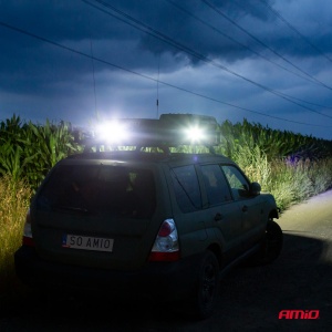 Proiector LED pentru Off-Road, ATV, SSV, culoare 6500K, cu doua functii, tensiune 9 - 36V, dimensiune, 110 x 75 mm - Img 3