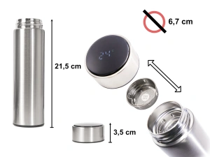 Recipient Termos SMART CUP LED, 500ml, cu afisaj temperatura - Img 5