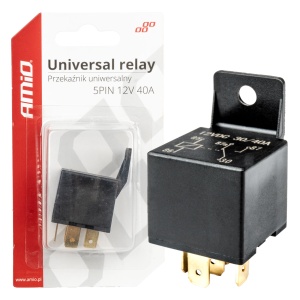 Releu auto universal cu 5 pini, tensiune 12V, 40A - Img 1