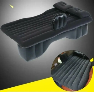 Saltea gonflabila pentru bancheta spate auto, dimensiune 138 x 85cm cu pompa electrica inclusa, culoare Neagra - Img 6