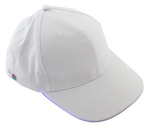 Sapca de tip baseball, cu cozoroc iluminat RGB, culoare Alba, marime universala, reglabila - Img 2