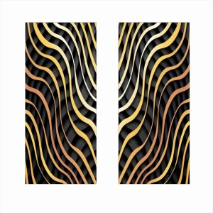 Set 2 stickere decorative pentru stalpii usilor, print autoadeziv de inalta rezolutie, dimensine 2 buc x 50 x 22 cm , cod: AVX-SSU-14 - Img 2