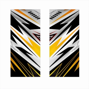 Set 2 stickere decorative pentru stalpii usilor, print autoadeziv de inalta rezolutie, dimensine 2 buc x 50 x 22 cm , cod: AVX-SSU-24 - Img 2