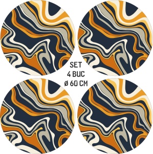 Set 4 Folii Imprimate Outdoor cu EcoSolvent, autoadezive, pentru decorarea jantelor auto, dimetru 60 cm, model FJT-21 - Img 4