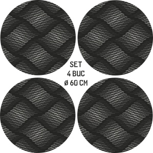 Set 4 Folii Imprimate Outdoor cu EcoSolvent, autoadezive, pentru decorarea jantelor auto, dimetru 60 cm, model FJT-23 - Img 4