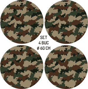 Set 4 Folii Imprimate Outdoor cu EcoSolvent, autoadezive, pentru decorarea jantelor auto, dimetru 60 cm, model FJT-27 - Img 4