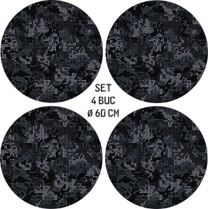 Set 4 Folii Imprimate Outdoor cu EcoSolvent, autoadezive, pentru decorarea jantelor auto, dimetru 60 cm, model FJT-31 - Img 4