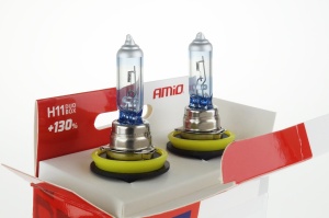 Set becuri cu halogen H11 12V 55W LumiTec LIMITED + 130% DUO BOX - Img 3