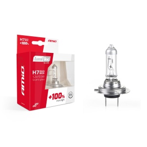 Set becuri cu halogen H7 12V 55W LumiTec SILVER + 100% DUO BOX - Img 1
