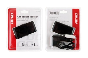 Splitter bricheta auto SOC2 3+1 USB - Img 2