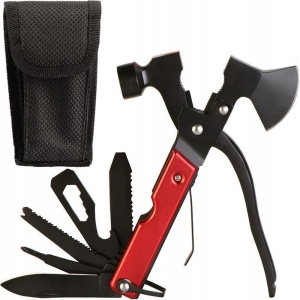 Unealta de supravietuire 17-in-1, model "Red Axe Multi-tool" pentru camping, calatorii, offroad, ATV, SSV, model AVX-WT-MT-PRO-5 - Img 3