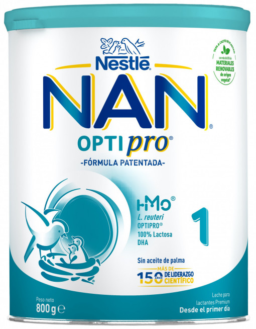 Lapte praf Nan Opti Pro 1, (0 m +) 800 gr.