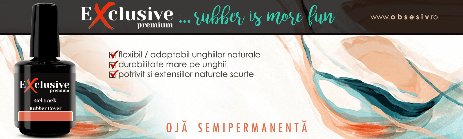 Oja Semipermanenta Rubber Exclusive Premium
