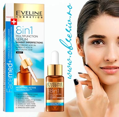 Ser Multifunctional 8in1 Impotriva Imperfectiunilor Tenului Eveline Cosmetics Facemed+