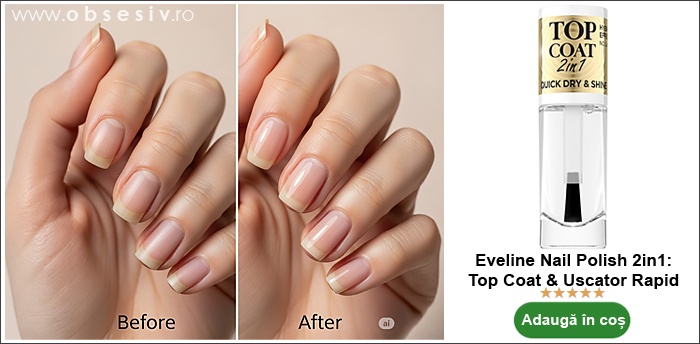 Eveline Cosmetics Nail Polish 2in1: Top Coat & Uscator Rapid