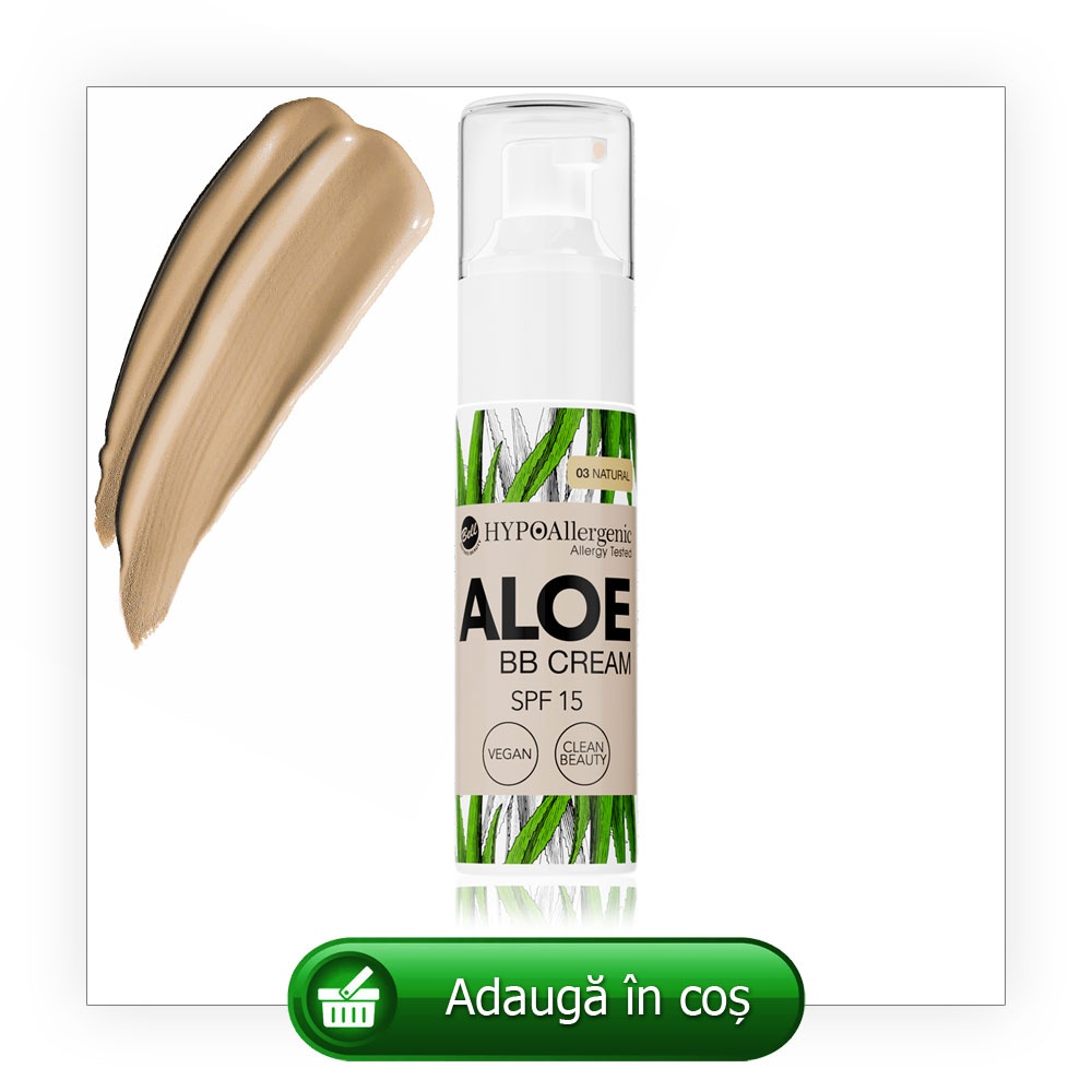 BB Cream hipoalergenic pentru ten sensibil. Culoare Natural.