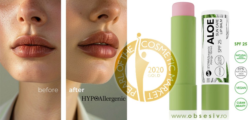 Balsam Buze Hipoalergenic cu Aloe si Protectie UV SPF 25