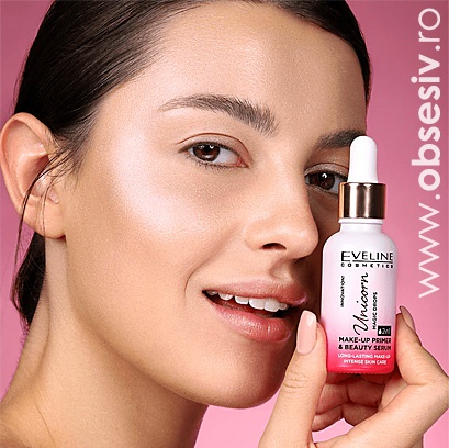 Baza si Ser Machiaj 2 in 1 Unicorn Magic Drops Eveline Cosmetics