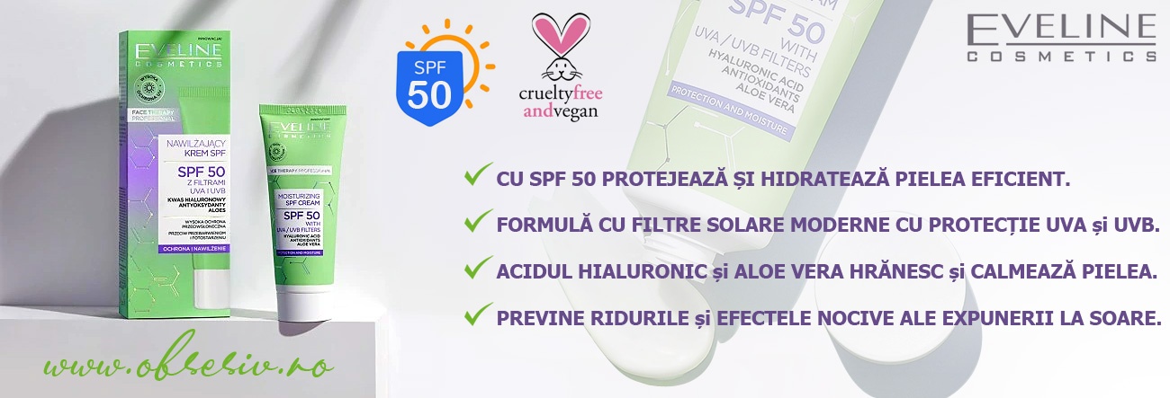 Cremă de Față Hidratantă cu Protecție Solara SPF 50 Eveline Cosmetics